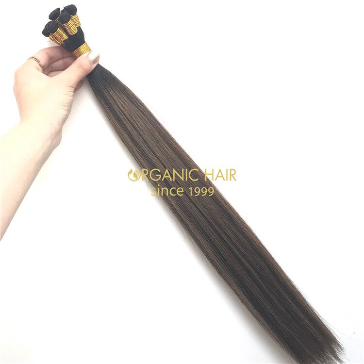 Popular hair extensions hand tied wefts X218